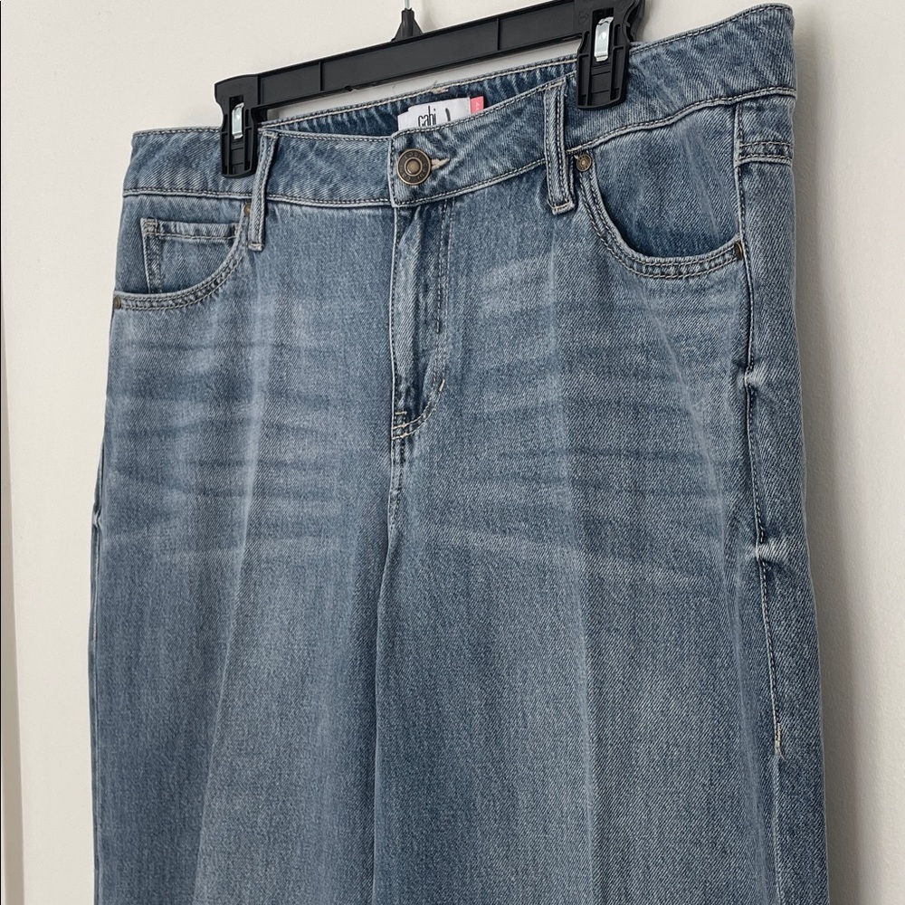 CAbi Ashbury High-Rise Wide Leg Women's Jeans size 12  Long Inseam.